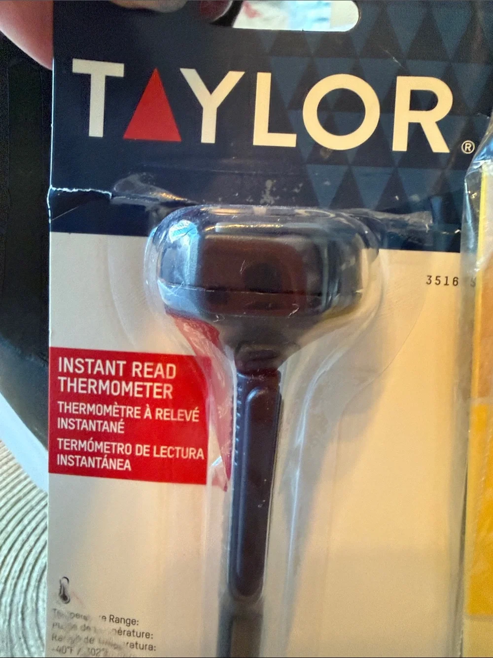 Taylor Black Thermometer & Silicone Spatula Spoon and Stainless Steel Whisk Set
